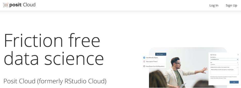 Posit.Cloud Splash Page